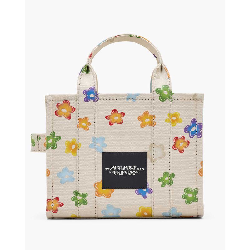 MARC JACOBS The Wild Daisy Canvas Small Tote Bag image number 3